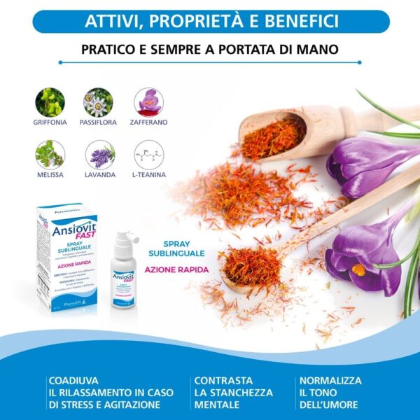 Ansiovit Fast Spray Sublinguale - immagine 2